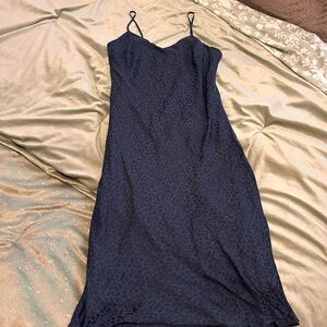 a new day Navy Blue Midi Dress